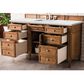 James Martin Vanities Brittany 60" Single Bathroom Vanity in Saddle Brown with 3 cm Ethereal Noctis Quartz Top and Rectangular Sink, , large