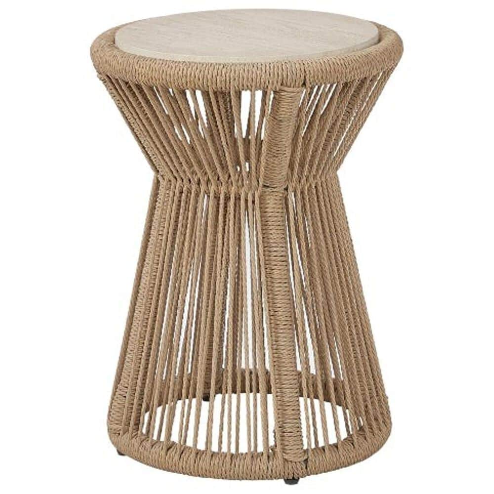 Sterling Timber Trilogy Rope Spot Table in Vanilla, , large