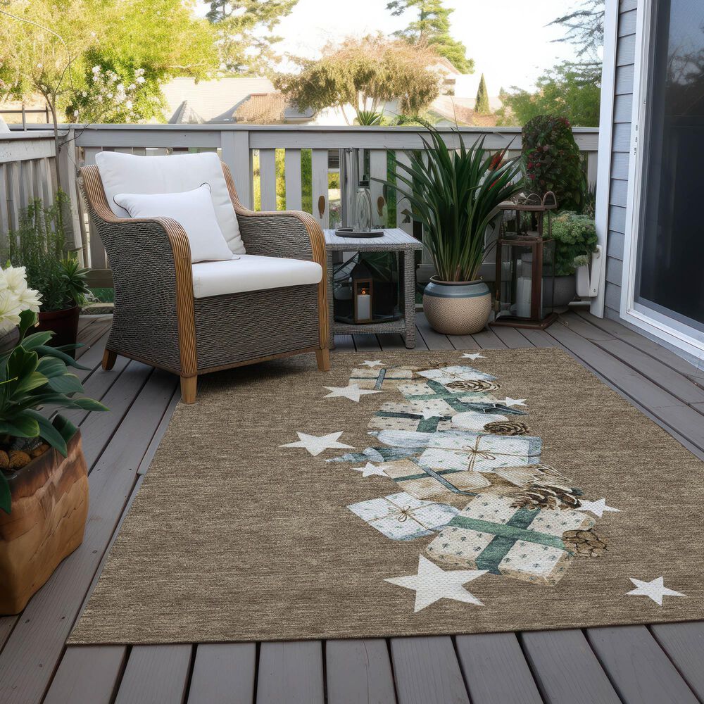 Dalyn Rug Company Wonderland WN33 5&#39; x 7&#39;6&quot; Brown Indoor/Outdoor Area Rug, , large