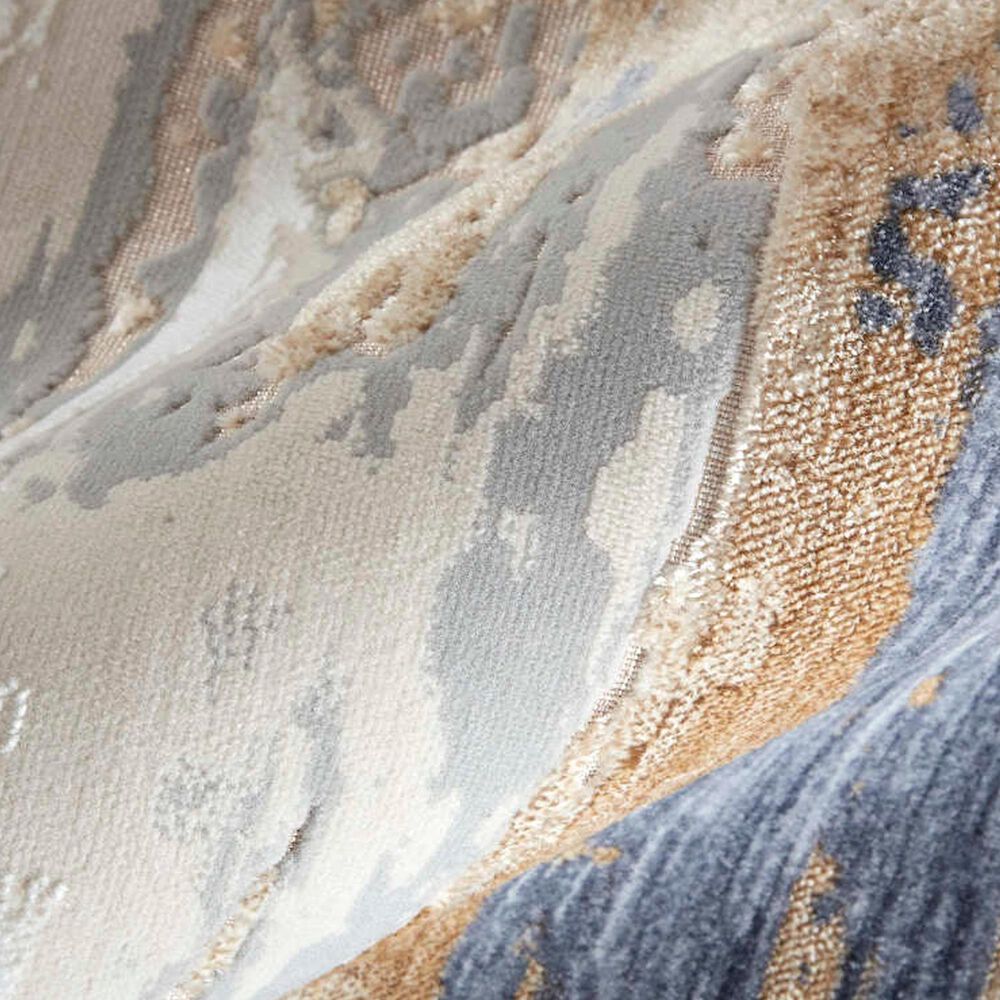 Feizy Laina 4&#39; x 6&#39; Beige and Blue Area Rug, , large