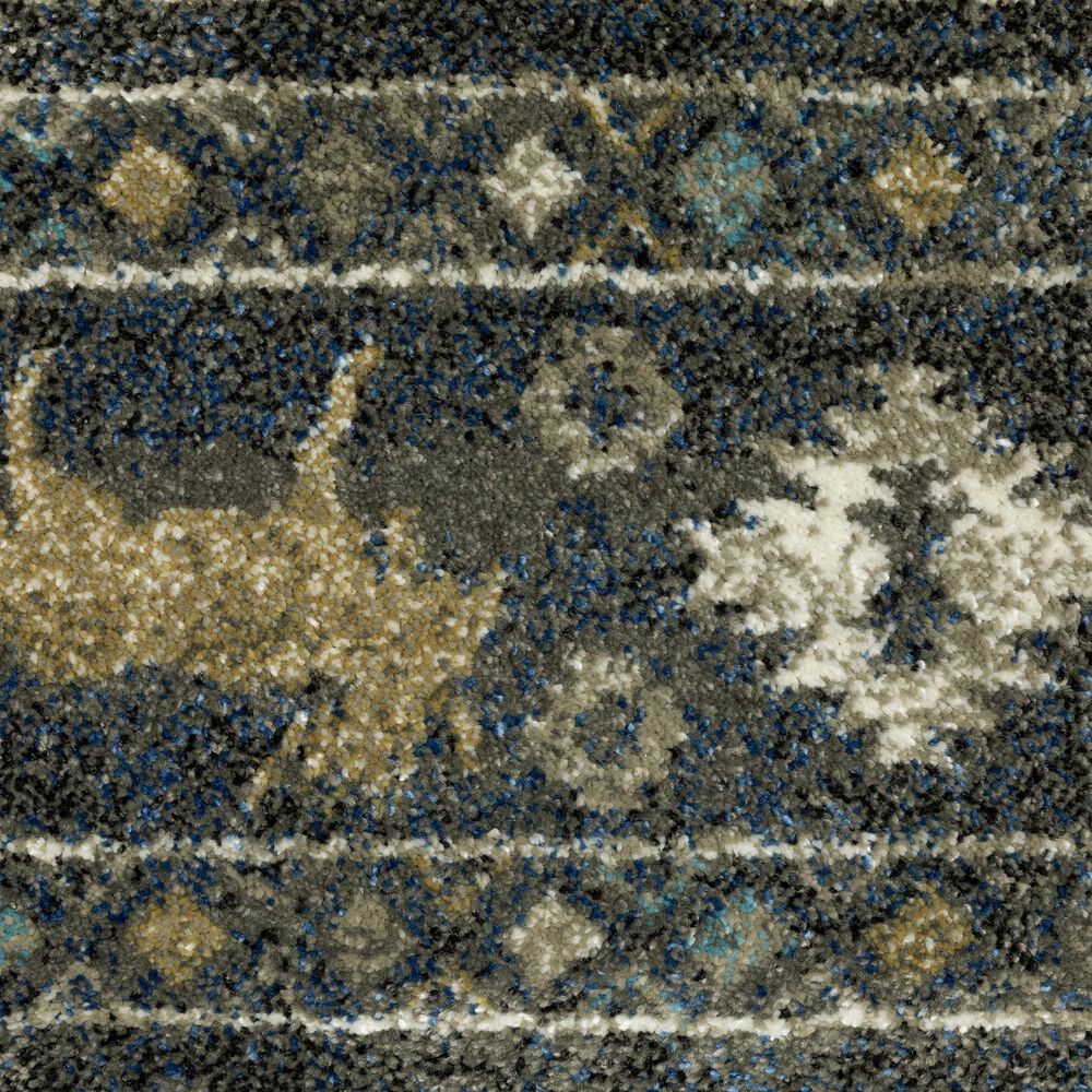 Oriental Weavers Venice 2&#39;3&quot; x 7&#39;6&quot; Blue and Gold Runner, , large