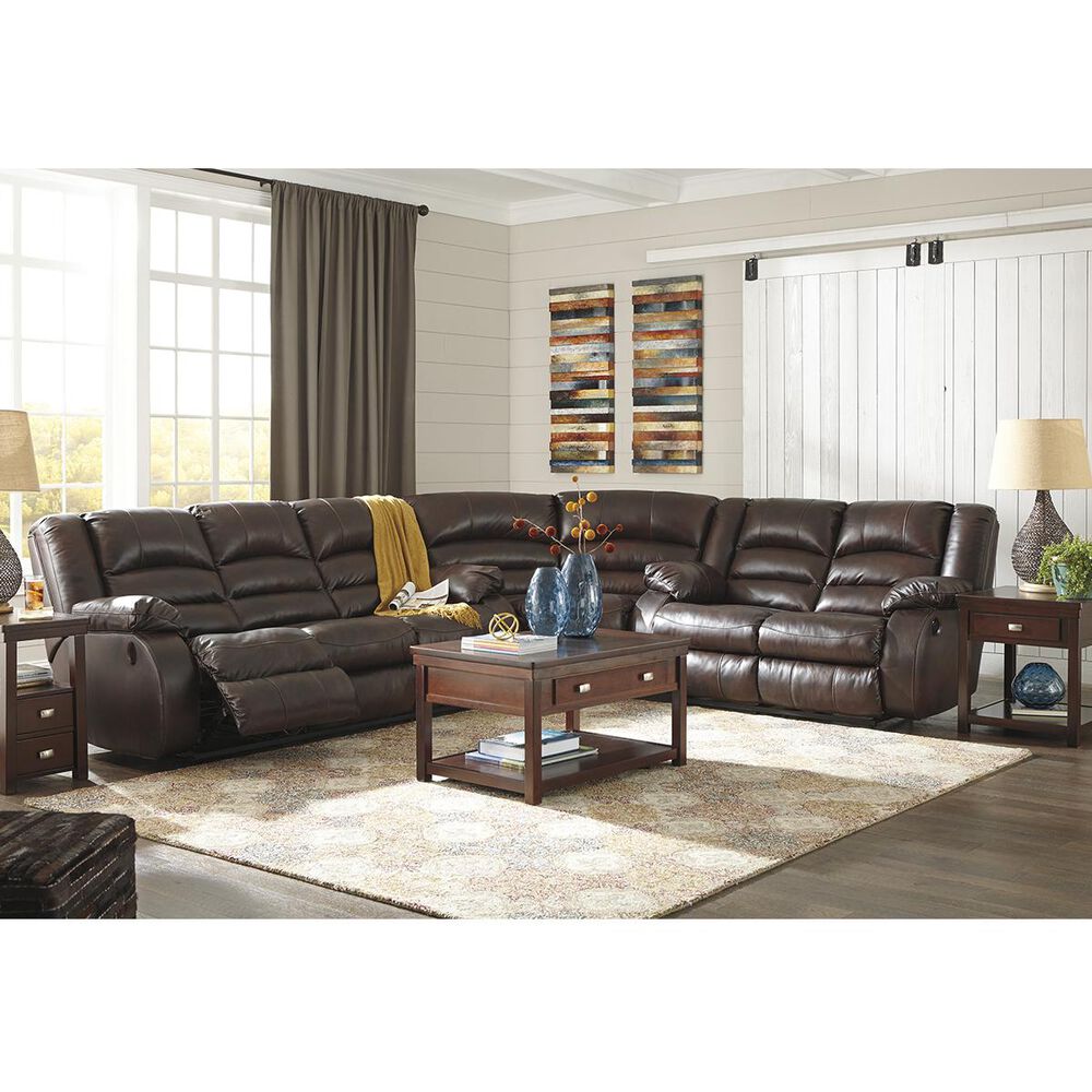 Signature Design by Ashley Levelland Reclining Sofa In Cafe, , large