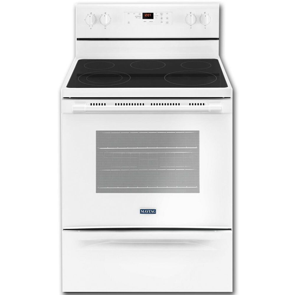 Maytag 30" Electric Range in White, , large