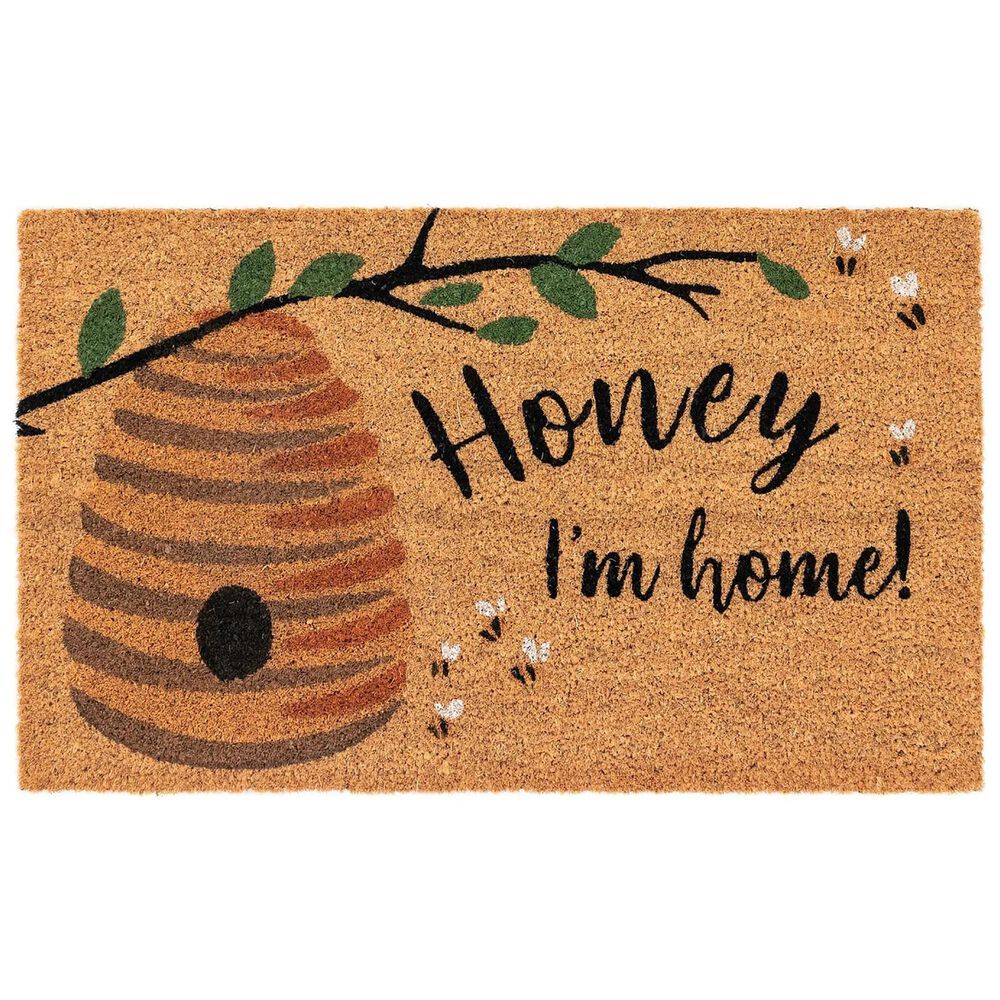 Trans-Ocean Import Natura Honey I"m Home 2" x 3" Natural Door Mat, , large