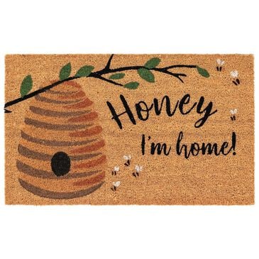 Trans-Ocean Import Natura Honey I"m Home 2" x 3" Natural Door Mat, , large