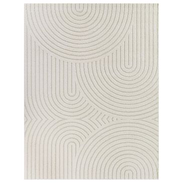 37B Caserio 4"4" x 6" Cream Area Rug, , large