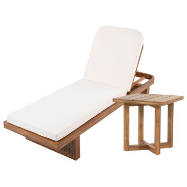 Hearth and Haven 2-Piece Outdoor Chaise Lounge Set in Cream, , large