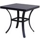 Gathercraft Charlotte 24" Square Side Table in Black, , large