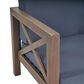 Hearth and Haven Brava Outdoor Club Chair with Dark Gray Cushion in Grey, , large