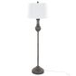 LumiSource Griffin Polyresin Floor Lamp in Grey, , large