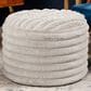 Jaxx Paran Round Ottoman in Mondo Grey, , large