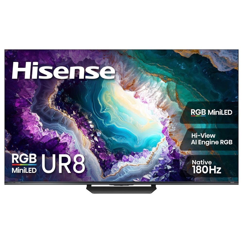 Hisense Series UR8 85" RGB MiniLED UHD - Smart Google TV in Black, , large