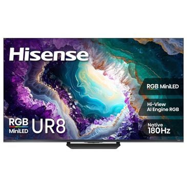 Hisense Series UR8 85" RGB MiniLED UHD - Smart Google TV in Black, , large