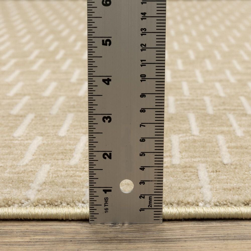 Oriental Weavers Oliver Gold and Beige 2'3" x 7'6" Runner, , large
