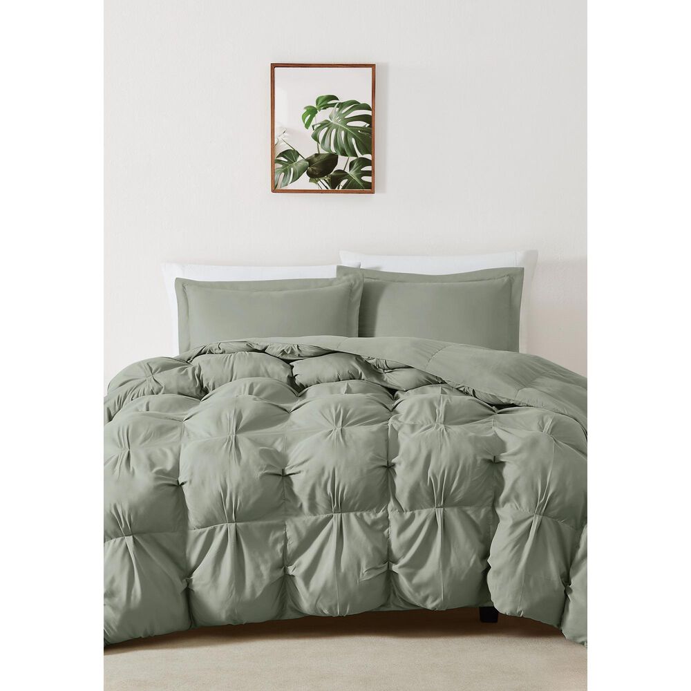 Pem America Cloud Puffer 3-Piece King Comforter Set in Green, , large
