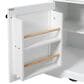 HOMLUX 54.9" Kitchen Island with Drop Leaf in White and Brown, , large