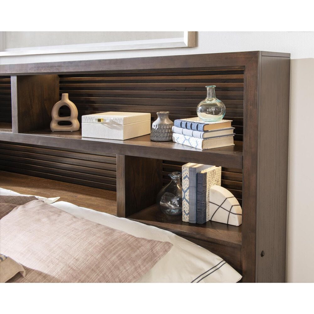Legacy Classic Architect Queen Double Storage Bed in Onyx Brown, , large
