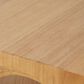 Maple and Jade Cutout Arch End Table in Brown, , large