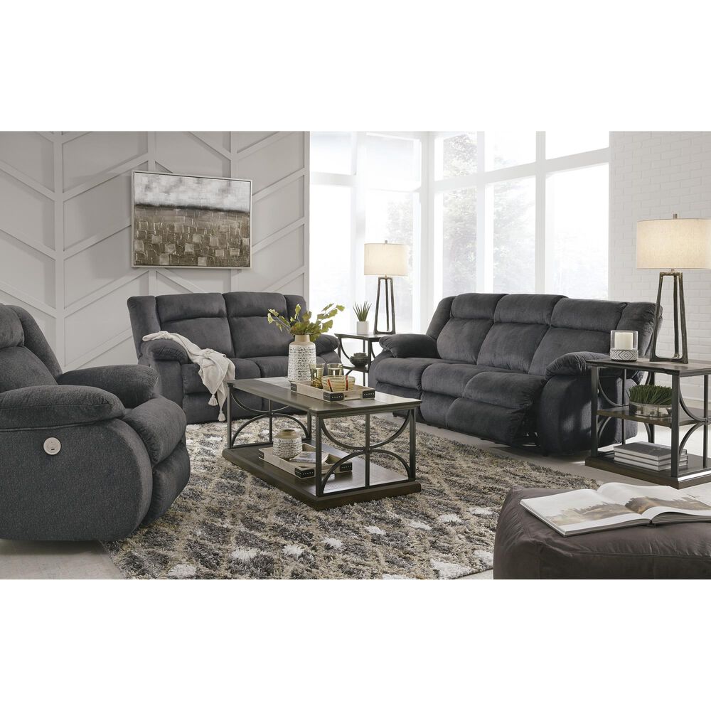 Ashley Burkner Power Rocker Recliner in Marine Velvet, , large