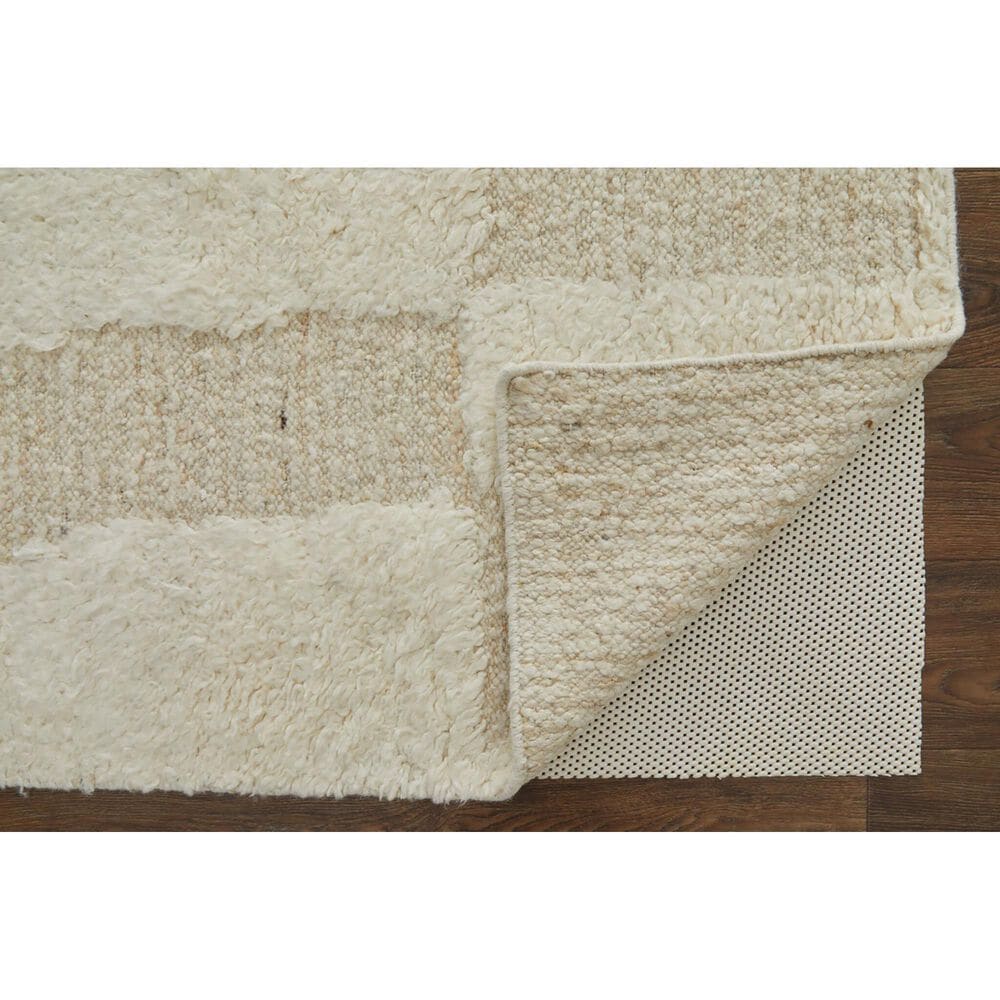 Feizy Ashby Geometric 3&#39;6&quot; x 5&#39;6&quot; Ivory and Beige Area Rug, , large