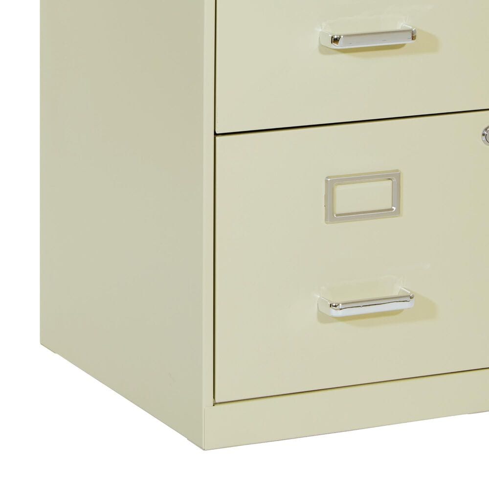 Valor Living 2-Drawer Locking Metal File Cabinet in Tan, , large