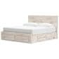Ashley Lawroy King Panel Storage Bed in Light Natural, , large