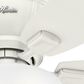 Hunter Kenbridge Low Profile 52" Ceiling Fan with LED Lights in Fresh White, , large