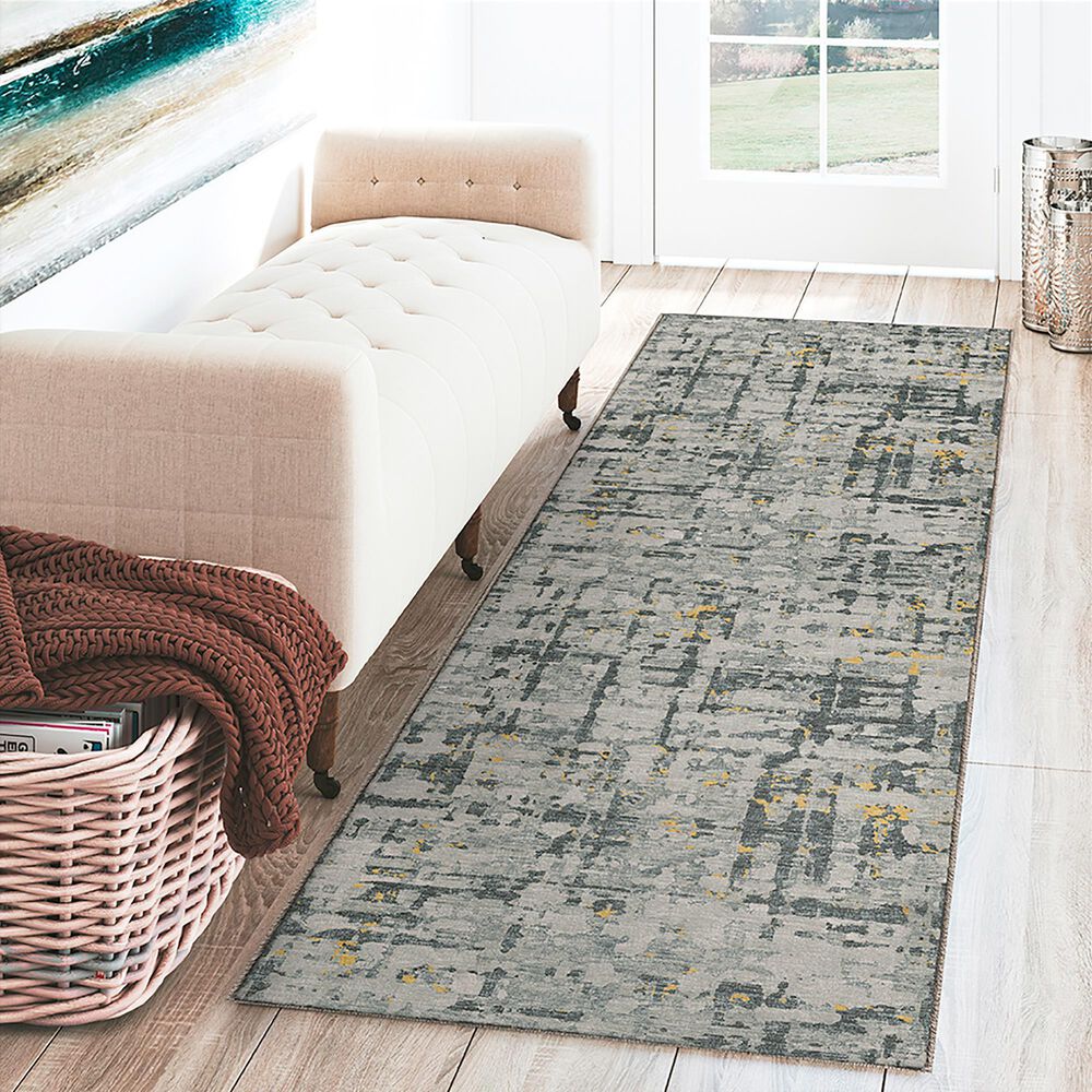 Dalyn Rug Company Brisbane BR5 2&#39;3&quot; x 7&#39;6&quot; Gold Runner, , large