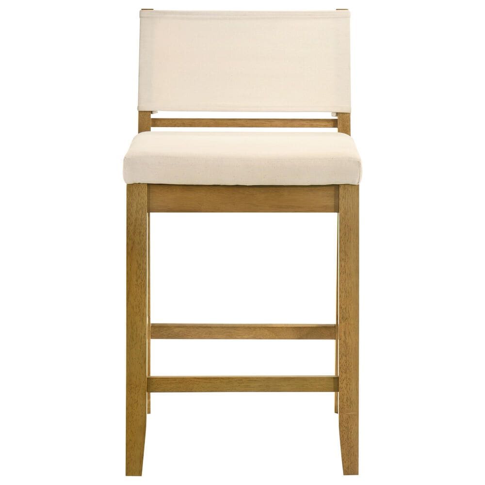 Armen Living Yaneli Swivel Counter Height Stool in Amber Glow, , large