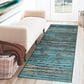 Dalyn Rug Company Brisbane Striped 2"3" x 7"6" Teal Runner, , large