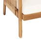 Hearth and Haven Outdoor Deep Seating Club Chair with Beige Cushions and Faux Rattan Accent in Brown, , large