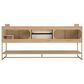 37B Mauri 72" Double Bathroom Vanity with Metal Base in Warm Oak with High-Profile 4" White Composite Stone Top, , large