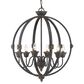 Golden Lighting Jules 6-Light Chandelier in Antique Black, , large