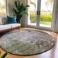Dalyn Rug Company Bresca 8" Round Brown Indoor/Outdoor Area Rug, , large