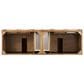 James Martin Vanities Bristol 72" Double Bathroom Vanity in Saddle Brown with 3 cm Victorian Silver Quartz Top and Rectangular Sinks, , large