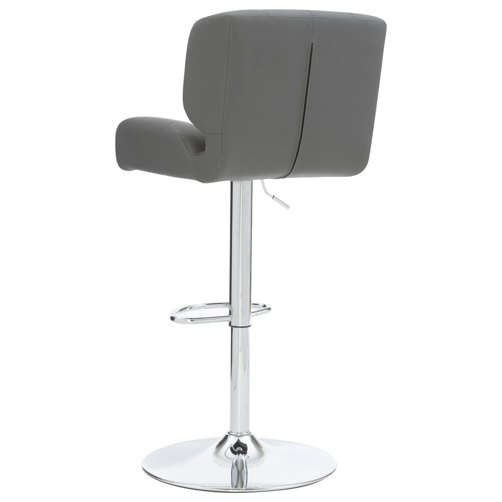 Linon Home Decor Bohen Swivel Bar Stool in Polished Chrome, , large