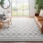 Safavieh Natura NAT478A 8" x 10" Ivory and Black Area Rug, , large
