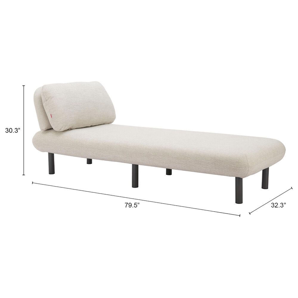 Zuo Modern Aperto Patio Chaise in Beige, , large