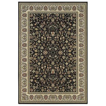 Oriental Weavers Kashan 108B 5"3" x 7"6" Black Area Rug, , large