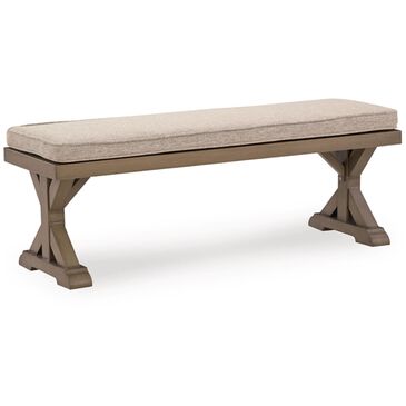 Ashley Laguna Heights Bench with Cushion in Beige, , large