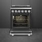 SMEG Professional 24" Gas Range in Matte Black, , large
