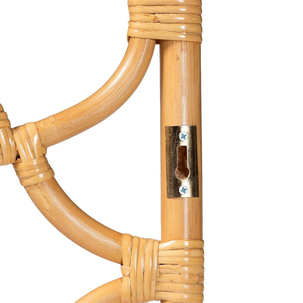 Baxton Studio Kalcya Queen Standalone Headboard in Light Honey, , large