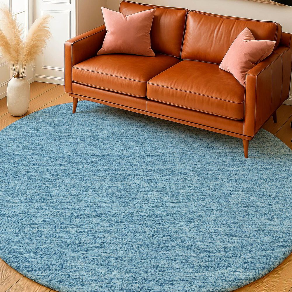 Dalyn Rug Company Voyage VY2 Denim 8' Round Area Rug, , large