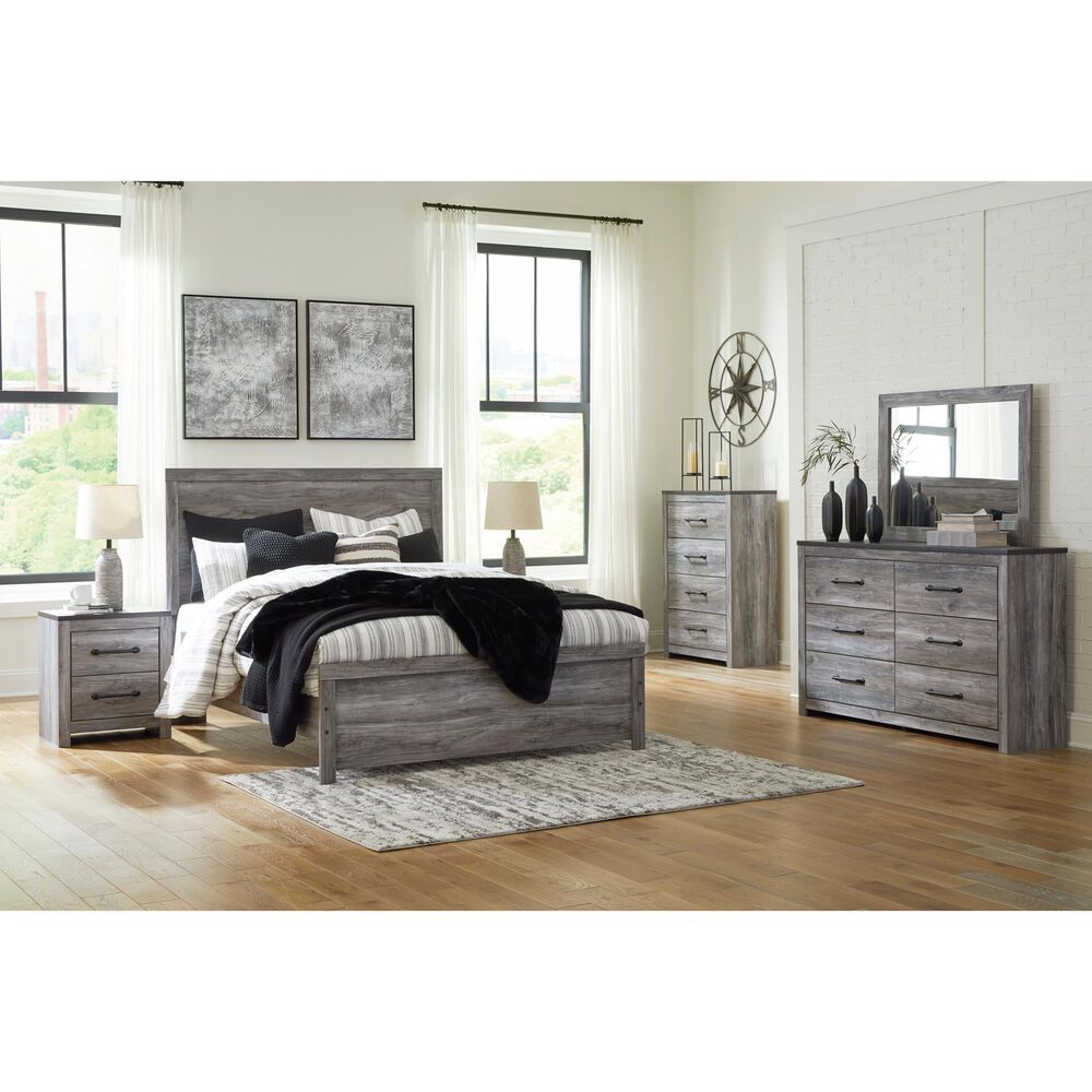 Ashley Bronyan Bedroom Dresser Mirror in Dark Gray, , large