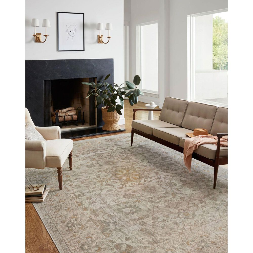 Chris Loves Julia x Loloi Rosemarie 11&#39;6&quot; x 15&#39;6&quot; Ivory and Natural Area Rug, , large
