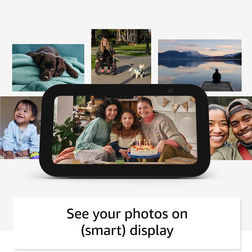 Amazon Echo Show 5 3rd Gen Smart display with deeper bass and clearer sound in Charcoal, , large