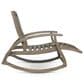 Hearth and Haven Sunview Outdoor Rocking Chair with Retractable Footrest in Grey, , large