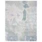 Nourison Silk Shadows 7"9" x 9"9" Blue and Green Area Rug, , large