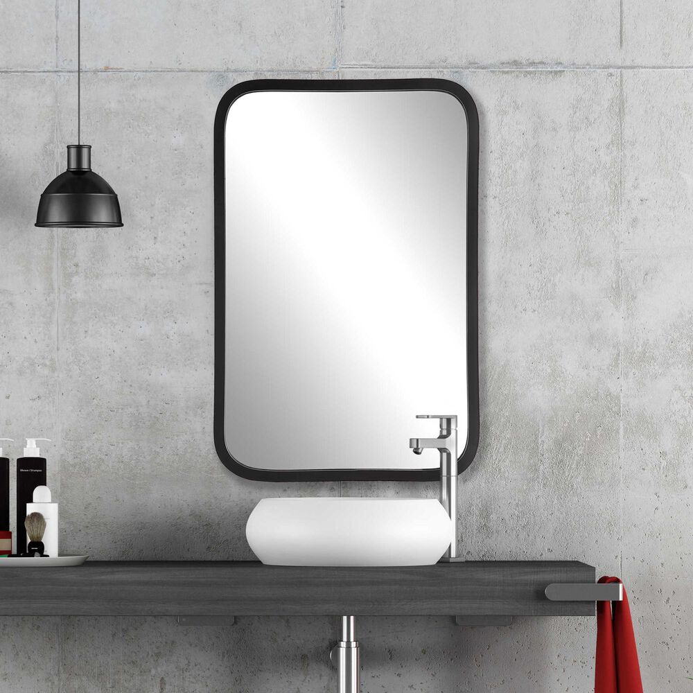 Salt &amp; Light 30&quot; x 20&quot; Wall Mirror in Matte Black, , large