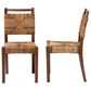 Baxton Studio Cordoba Side Chair in Natural Seagrass and Teak (Set of 2), , large